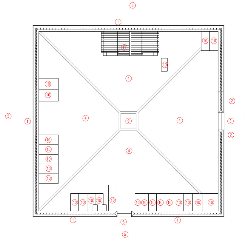 Plano de las obras