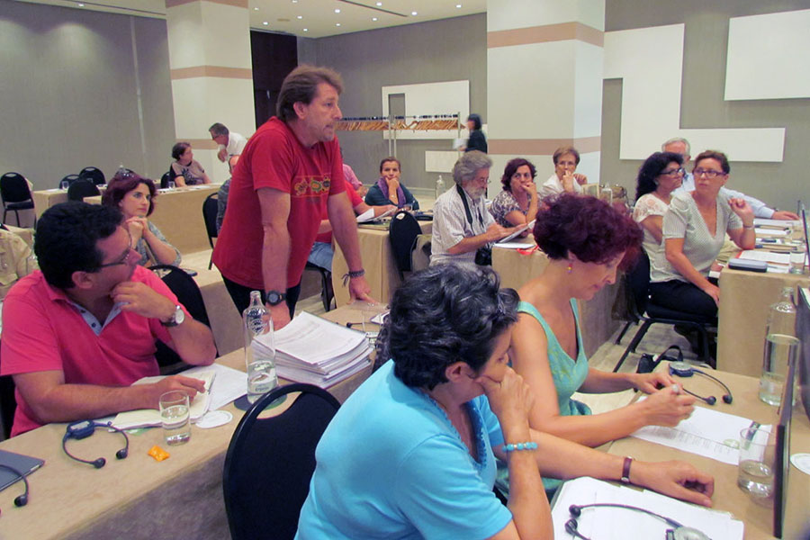 Encuentro con los representantes de la ONU