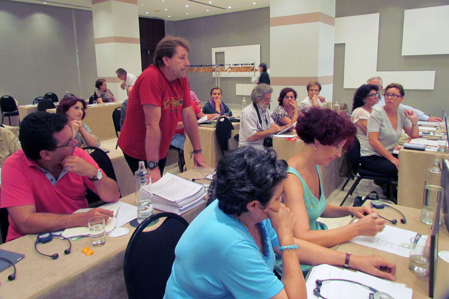 Encuentro con los representantes de la ONU