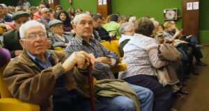 Momento del estreno del documental