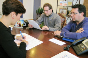 Momento de la firma del convenio