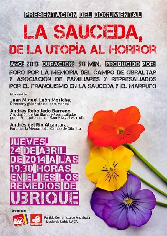 Cartel de la proyección de Ubrique