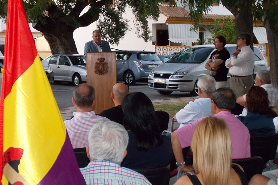 Momento del acto de Los Barrios