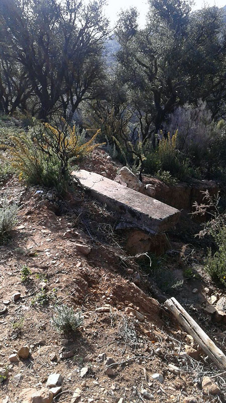 Destrozos en el camino