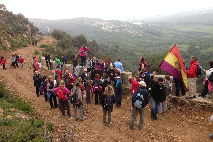 Arriba en el sendero